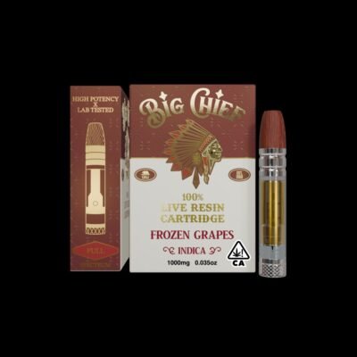 Big Chief Frozen Grapes – Premium THC Vape Cartridge