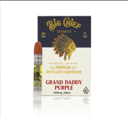 Big Chief THC Cartridge 1G – Gorilla Glue 4