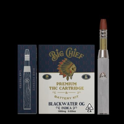 Big Chief Blackwater OG – Potent Indica Vape Cartridge (1G)